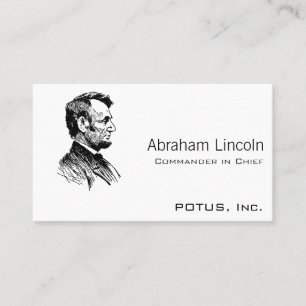 Abraham Lincoln Visitekaartje