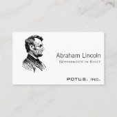 Abraham Lincoln Visitekaartje (Voorkant)