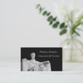 Abraham Lincoln Visitekaartje (Staand voorkant)