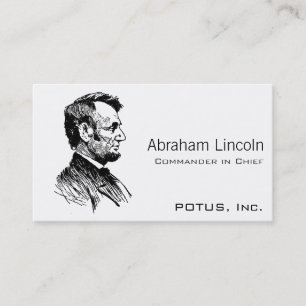Abraham Lincoln Visitekaartje