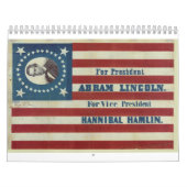 Abraham Lincoln voorzitterschap Campaign Banner Fl Kalender (Hoes)