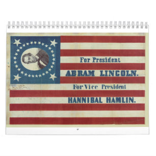 Abraham Lincoln voorzitterschap Campaign Banner Fl Kalender