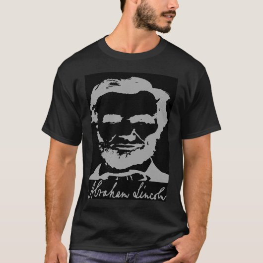 Abraham Lincoln w signature T-shirt (Voorkant)