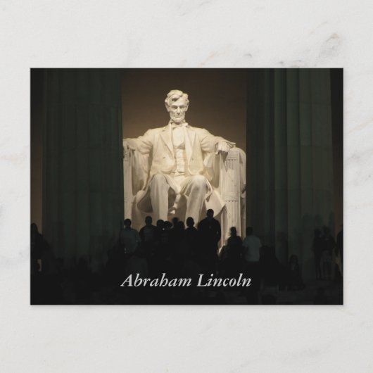 Abraham Lincoln, Washington DC Briefkaart (Voorkant)