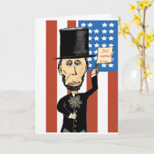 Abraham Lincoln Wenskaart Kaart (Gele Bloem)