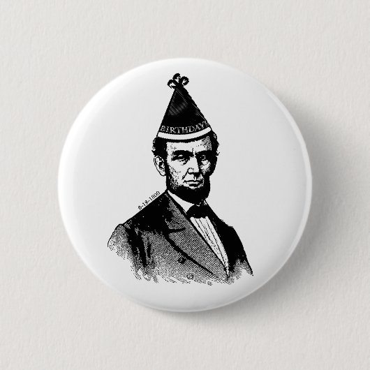 Abraham Lincoln's Birthday Bash Button (Voorkant)