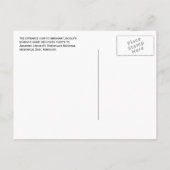 Abraham Lincoln's Boyhood Home Sign, Knob Hill, KY Briefkaart (Achterkant)