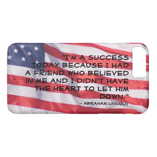 Abraham Lincoln's citaat over succes Case-Mate iPhone Case (Achterkant (Horizontaal))