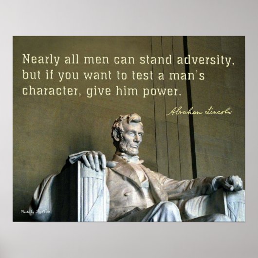 Abraham Lincolns commentaar op het karakter van ee Poster (Voorkant)