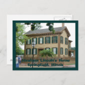 Abraham Lincoln's HomeSpringfi... Briefkaart (Voorkant / Achterkant)