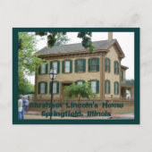 Abraham Lincoln's HomeSpringfi... Briefkaart (Voorkant)