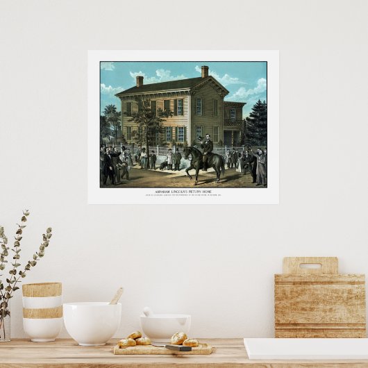 Abraham Lincoln's Return Home Poster (Keuken)