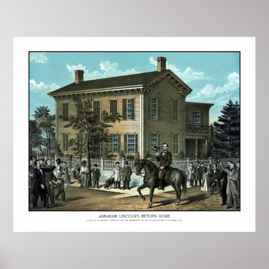 Abraham Lincoln's Return Home Poster (Voorkant)