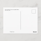 Abraham Lincoln's thuis Briefkaart (Achterkant)