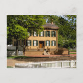 Abraham Lincoln's thuis Briefkaart (Voorkant)