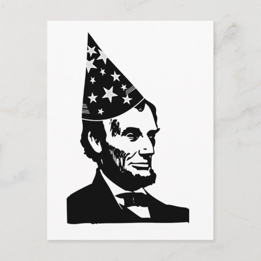 Abraham Lincoln's verjaardag Briefkaart (Voorkant)