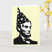 Abraham Lincoln's verjaardag Kaart (Gele Bloem)