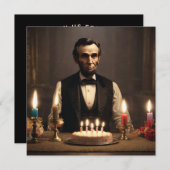 Abraham Lincolns Verjaardag Kaart (Voorkant / Achterkant)