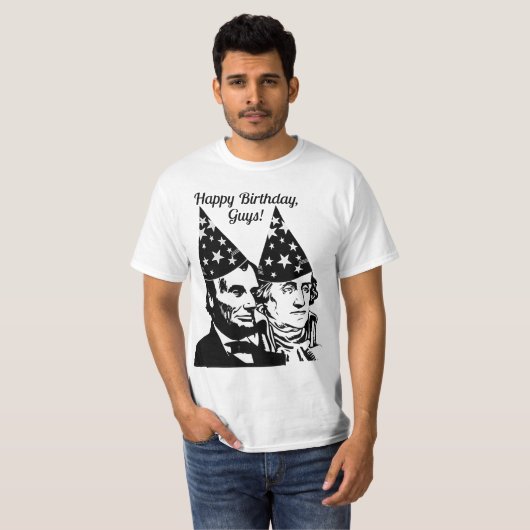 Abraham Lincoln's verjaardag T-shirt (Voorkant volledig)