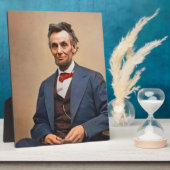 Abraham Lincolon Fotoplaat (Zijkant)