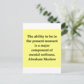 abraham maslow citaat briefkaart (Staand voorkant)