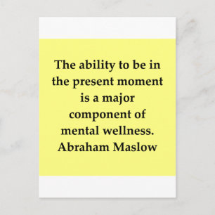 abraham maslow citaat briefkaart