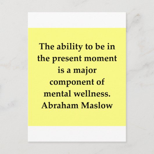 abraham maslow citaat briefkaart (Voorkant)