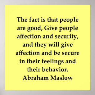 abraham maslow citaat poster