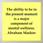 abraham maslow citaat poster (Voorkant)