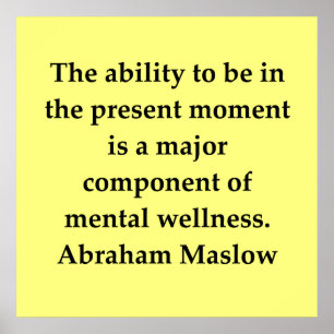 abraham maslow citaat poster