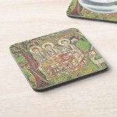 Abraham met engelen (mozaïek) drankjes onderzetter (Linkerzijde)