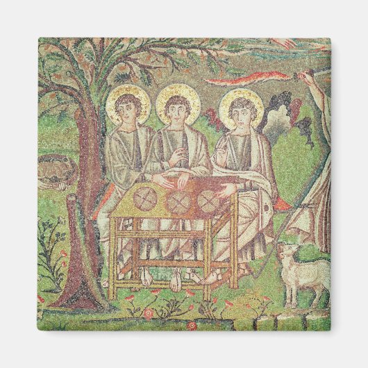 Abraham met engelen (mozaïek) magneet (Voorkant)