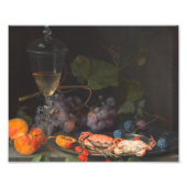 Abraham Mignon - still Life with Crabs Foto Afdruk (Voorkant)