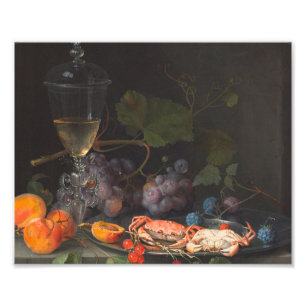 Abraham Mignon - still Life with Crabs Foto Afdruk