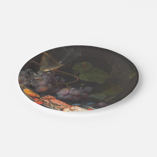 Abraham Mignon - stilstaand leven met krabben Papieren Bordje (Gekanteld)