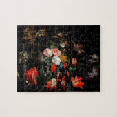 Abraham Mignon The Overdraaid Bouquet. Floral Legpuzzel (Horizontaal)