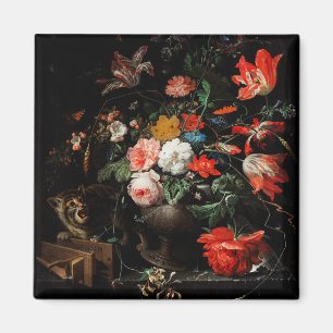 Abraham Mignon The Overdraaid Bouquet. Floral Magneet