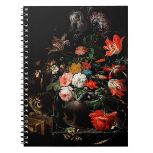 Abraham Mignon The Overdraaid Bouquet. Floral Notitieboek