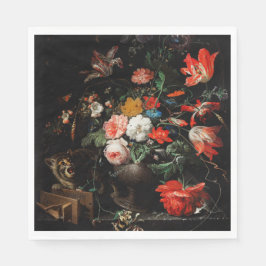 Abraham Mignon The Overdraaid Bouquet. Floral Servet