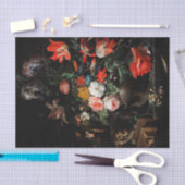 Abraham Mignon The Overdraaid Bouquet. Floral Tissuepapier (Craft)