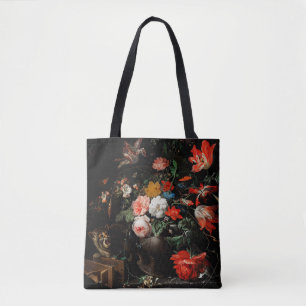 Abraham Mignon The Overdraaid Bouquet. Floral Tote Bag