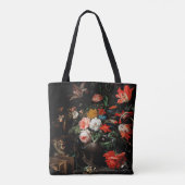 Abraham Mignon The Overdraaid Bouquet. Floral Tote Bag (Achterkant)