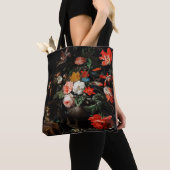 Abraham Mignon The Overdraaid Bouquet. Floral Tote Bag (Dichtbij)