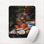 Abraham Mignon Vruchten en oesters Muismat (Met muis)
