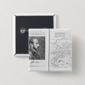 Abraham Ortel Oretelius Vierkante Button 5,1 Cm (Voorkant /achterkant)