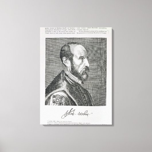 Abraham Ortelius Canvas Afdruk (Voorkant)