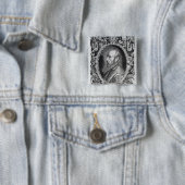Abraham Ortelius Vierkante Button 5,1 Cm (In situ)