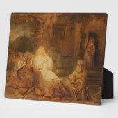Abraham Receives the Three Angels, 1646 (olie op p Fotoplaat (Zijkant)