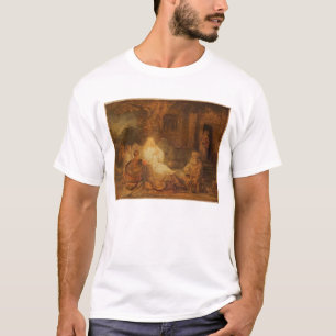Abraham Receives the Three Angels, 1646 (olie op p T-shirt