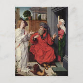 Abraham, Sara en an Angel, c.1520 Briefkaart (Voorkant)